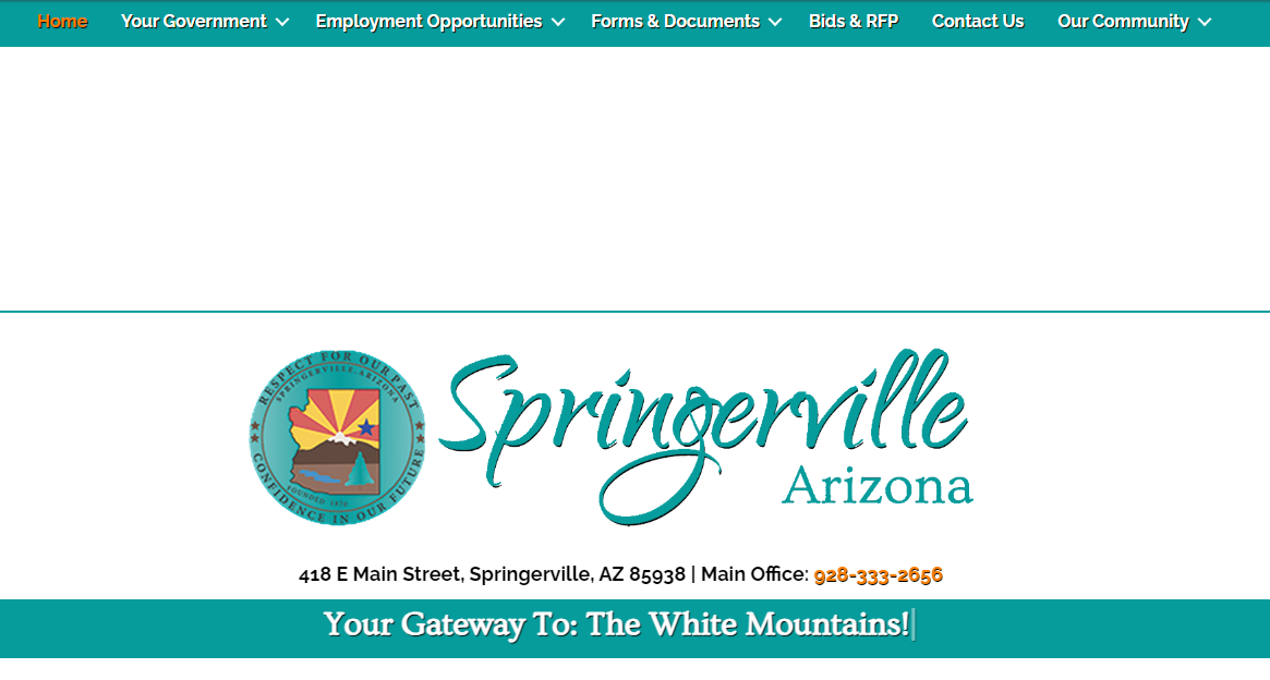 “A Website We’re Proud of” for Springerville, AZ