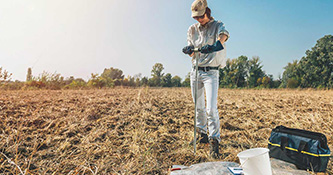 environmental inspector in the field